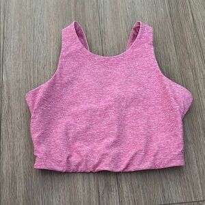 Outdoor Voices Pink Sleeveless Crop Top
